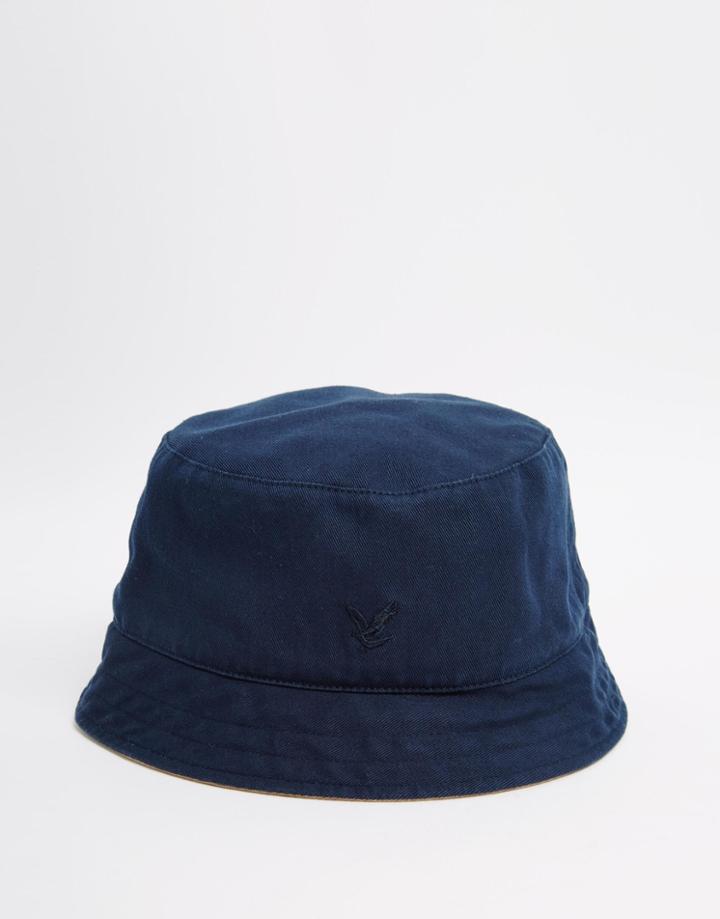 Lyle & Scott Reversible Bucket Hat - Navy