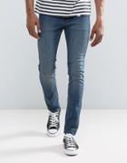 Cheap Monday Tight Skinny Jeans Steel Blue - Blue