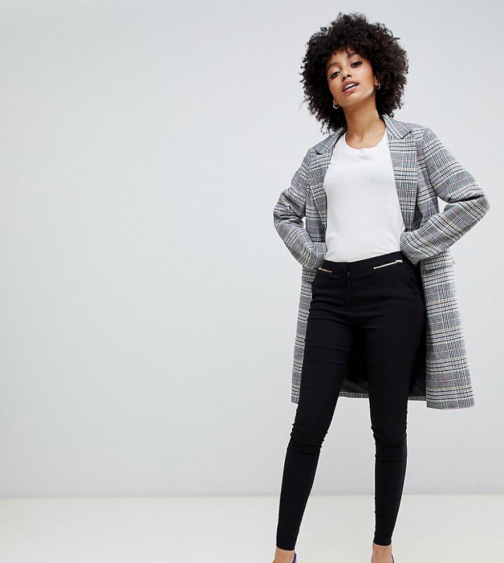 New Look Slim Tailored Pants In Black