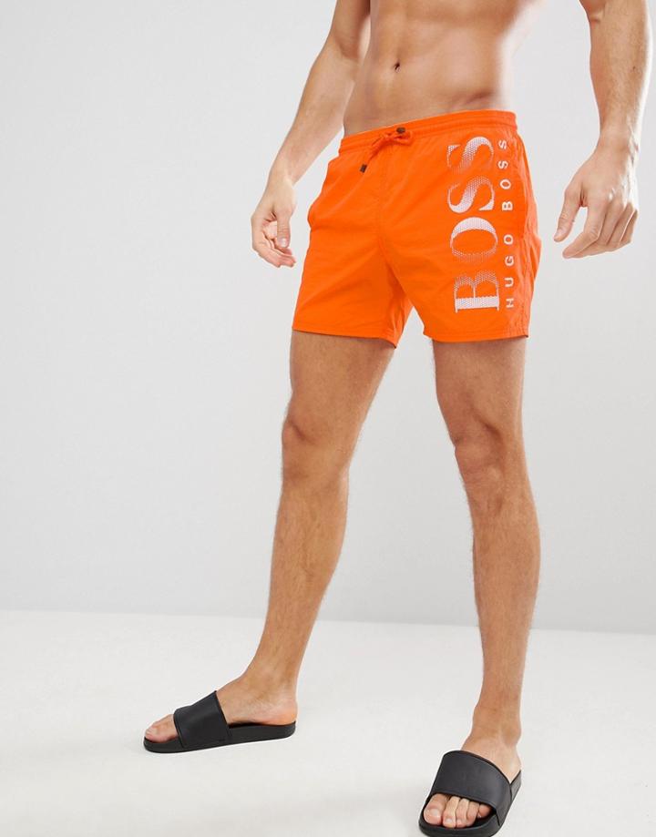 Boss Octopus Swim Shorts - Orange