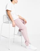 Asos Design Oversized Sweatpants With Side Detailing In Dusty Pink - Part Of A Set