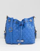 Dune Quilted Cross Body Bag - Blue