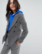 Miss Selfridge Check Double Breasted Blazer - Multi