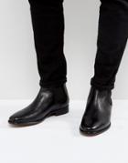 Walk London Harrington Leather Chelsea Boots - Black