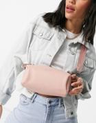 Claudia Canova Mini Cross Body Barrel Bag In Pink