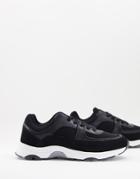Asos Design Dyna Runner Sneakers In Black