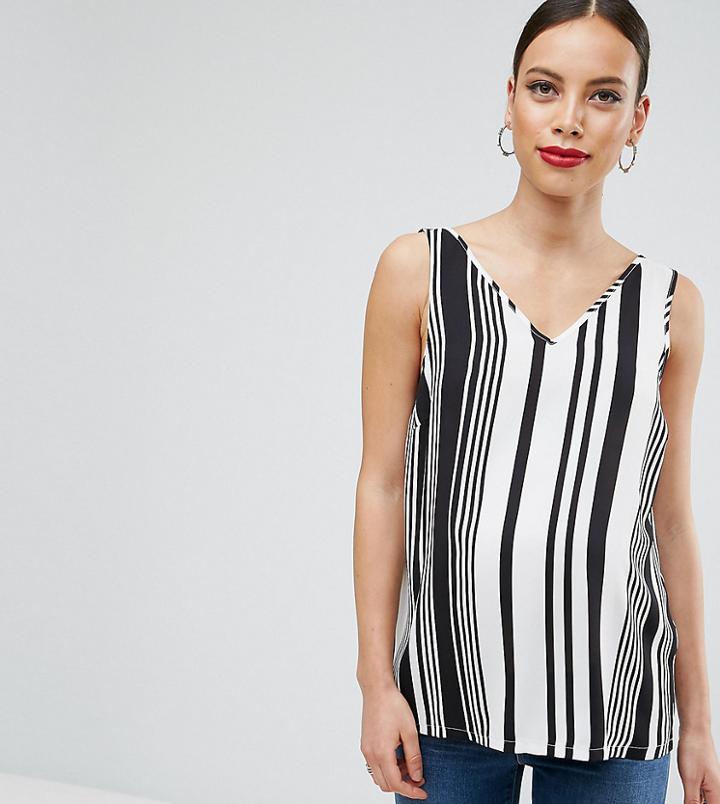 Asos Maternity V Front & V Back Tank - Black