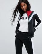 Fila Zip Through Tracksuit Jacket With Color Block Contrasts Co-ord - Black