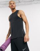 Nike Yoga Tank Top In Black