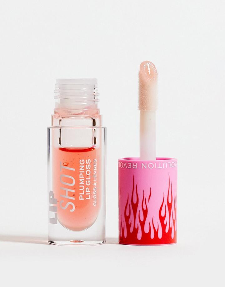Revolution Hot Shot Lip Flame Plumping Gloss - Red Blaze