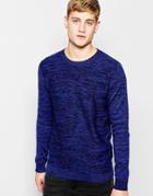 Jack & Jones Knitted Crew Neck Sweater - Dress Blue