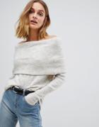 Vero Moda Off Shoulder Sweater - Cream