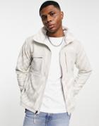 The North Face Denali 2 Tiger Print Fleece Jacket In Gray