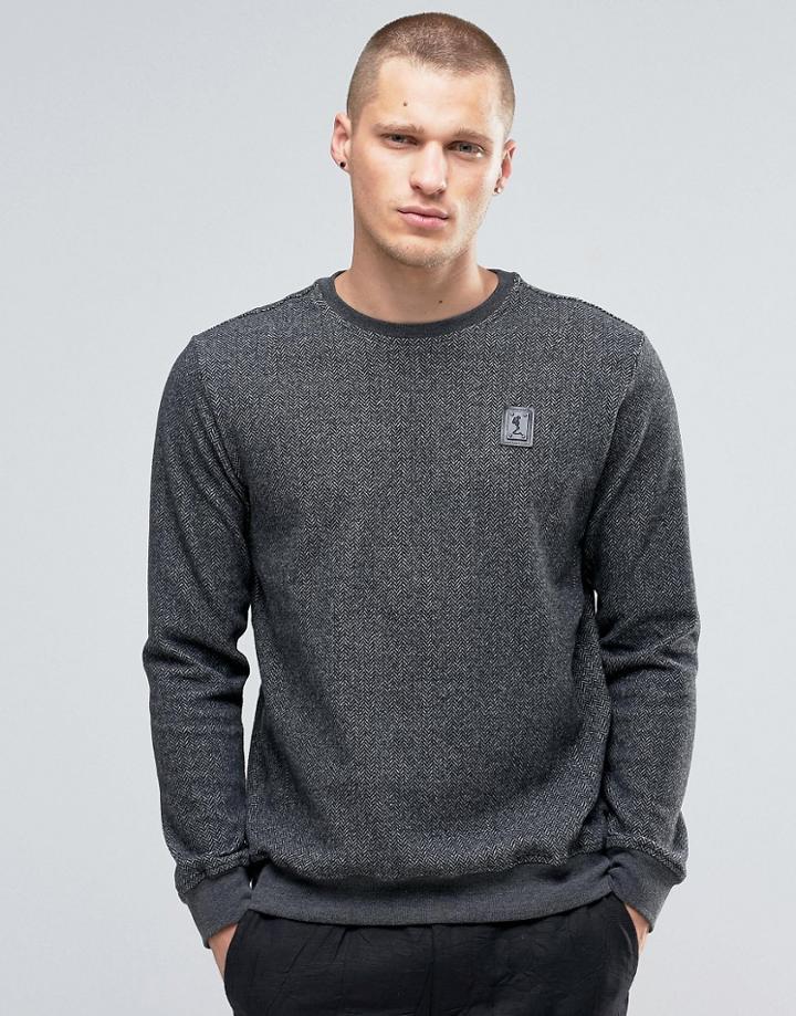 Religion Sweatshirt In Heringbone Jersey - Gray