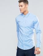 Boss Orange Edipoe Oxford Shirt Slim Fit Buttondown - Blue