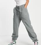 Collusion Unisex Sweatpants With Logo Print In Khaki-green