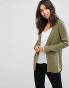 Piecees Desla Knit Cardigan - Green