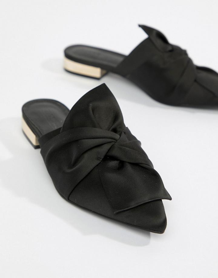 Asos Design Marling Bow Mule - Black