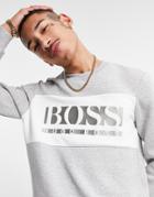 Boss Athleisure Salbo 1 Sweatshirt In Gray-grey