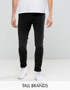 Cheap Monday Tall Tight Skinny Jeans In Black Haze - Black
