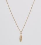 Reclaimed Vintage Inspired Necklace With Feather In Gold Exclusive At Asos - Gold
