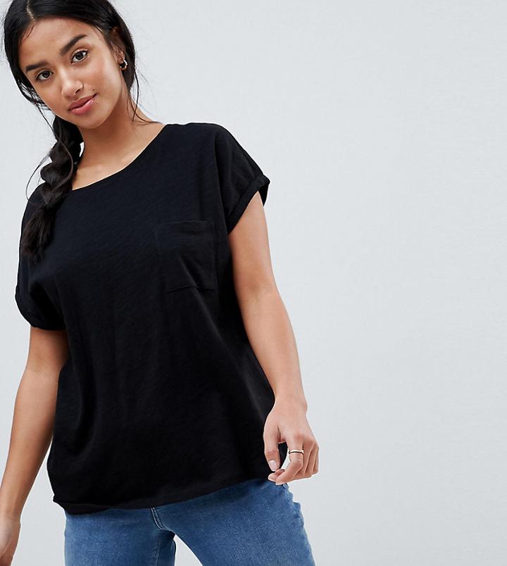 New Look Petite Organic T-shirt - Black