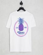 Vans Pineapple Back Print T-shirt In White