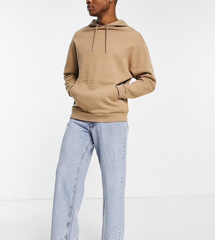 Collusion X014 Extreme Baggy Dad Jeans In Stone Wash Blue-blues