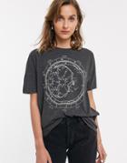 Only Oversized Moon And Stars T-shirt