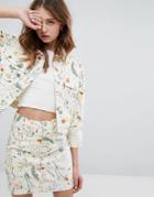 Monki Floral Print Jacket - Multi