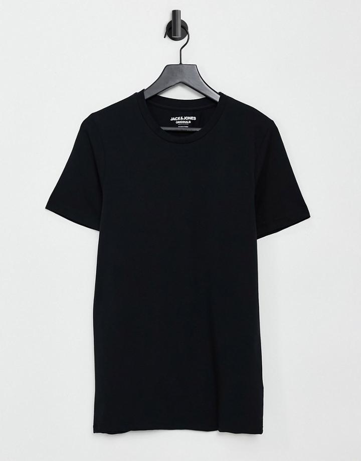 Jack & Jones Originals Muscle Fit T-shirt In Black