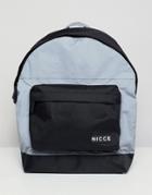 Nicce Backpack In Reflective With Contrasting Pocket - Gray