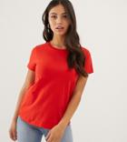 Asos Design Petite Ultimate T-shirt With Crew Neck In Red - Red