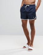 Bravesoul Retro Short Length Swim Short - Navy