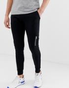 Asos Design Skinny Sweatpants With Ma1 Pocket In Black - Black