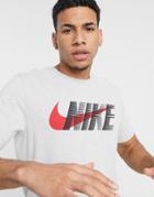 Nike Training Large Double Logo T-shirt In White