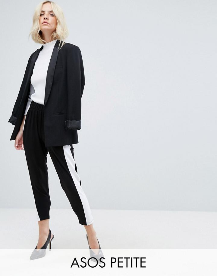 Asos Petite Easy Peg Pant With Side Stripe - Multi