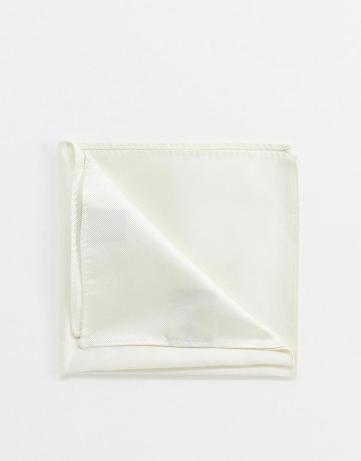 Devils Advocate Plain White Pocket Square