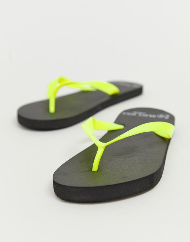 Brave Soul Neon Flip Flop-yellow