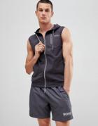 Boss Beach Tank With Hood-gray