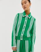 Adidas Originals X Ji Won Choi Belted Track Jacket In Green - Green