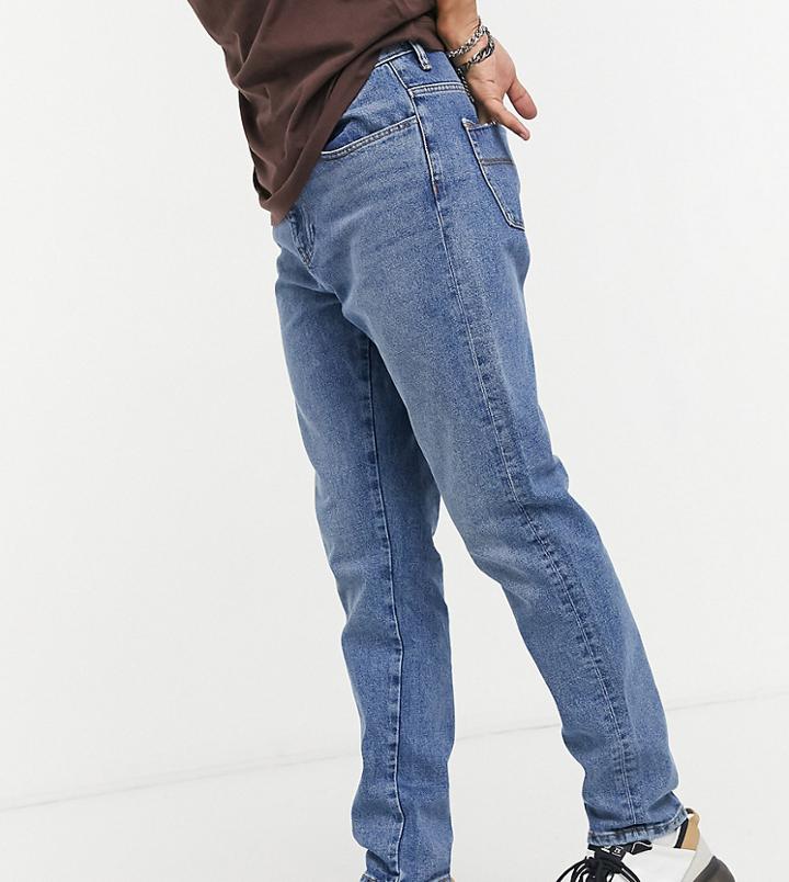 Collusion X003 Tapered Jean In Mid Wash Blue-blues