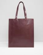 Monki Minimal Shopper Tote Bag - Red