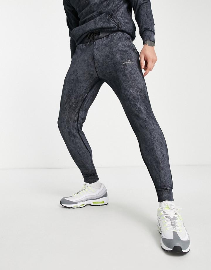 Good For Nothing Enzyme Washed Sweatpants - Part Of A Set-gray