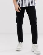 New Look Tapered Jeans In Black - Black