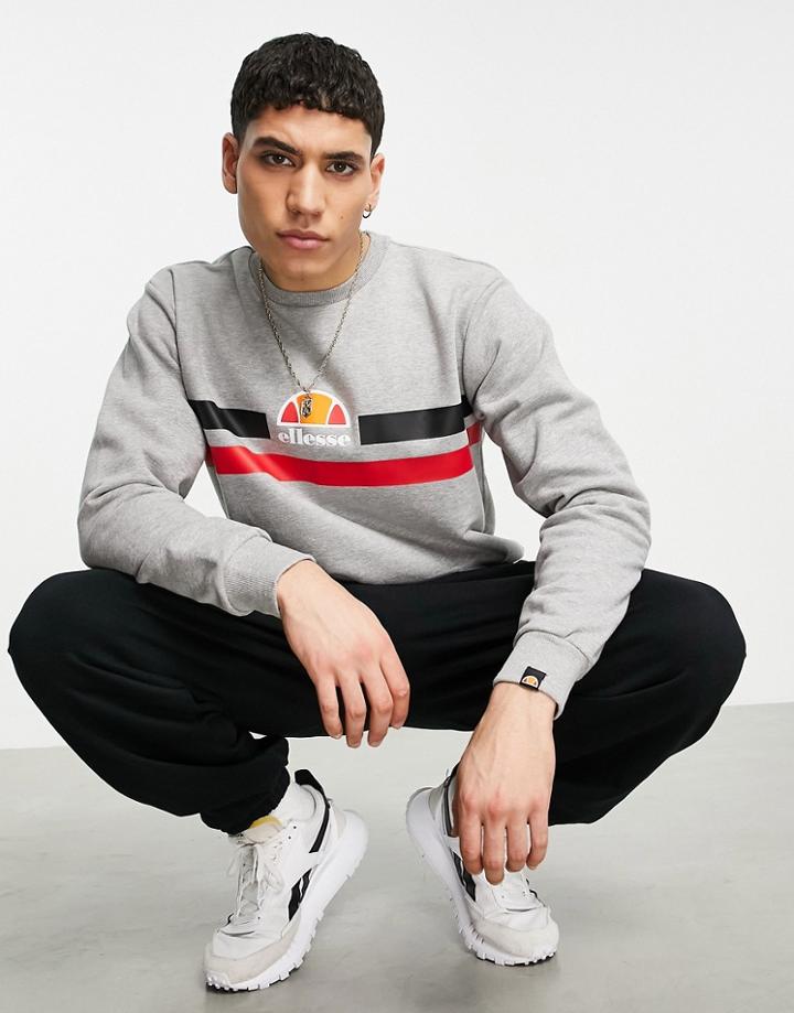 Ellesse Sweatshirt With Logo In Gray