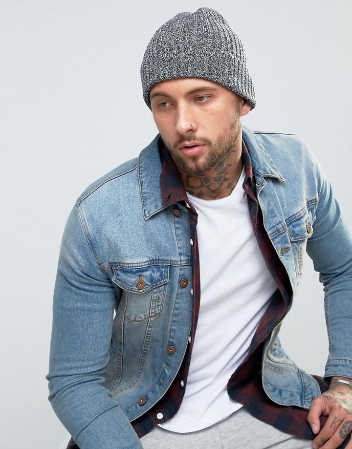 New Look Beanie In Black - Black