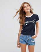 Pull & Bear Space T-shirt - Navy