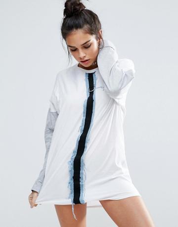 The Ragged Priest Conflict Sweater Dress - White