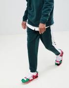 Asos X Unknown London Slim Joggers With Side Stripes - Green